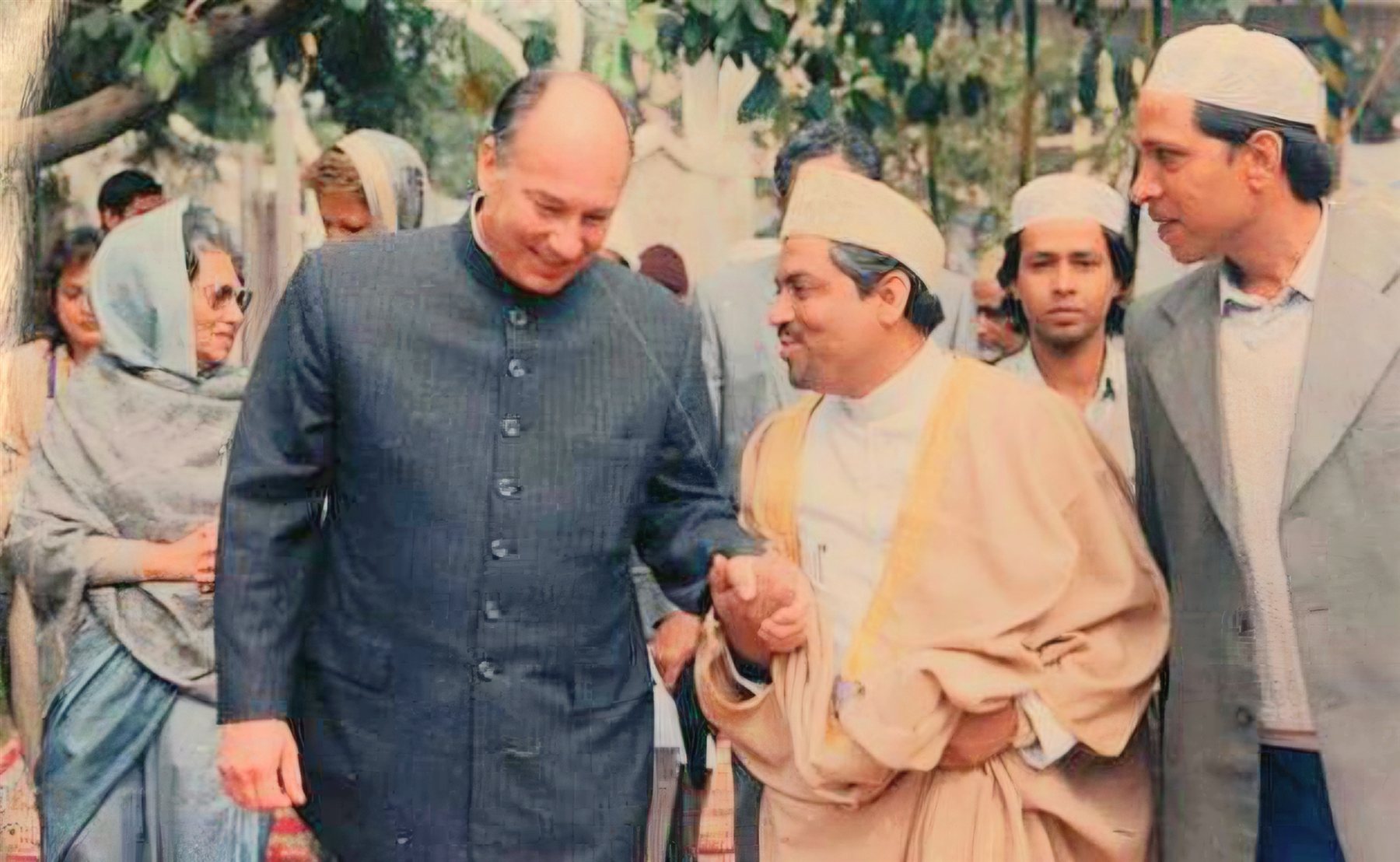 With His Highness Prince Aga Khan and companions