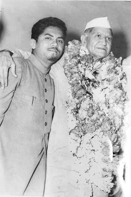 With a garlanded President Fakhruddin Ali Ahmed