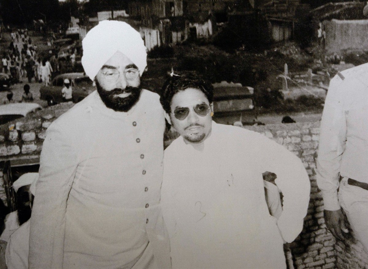 With President Giani Zail Singh on a public visit