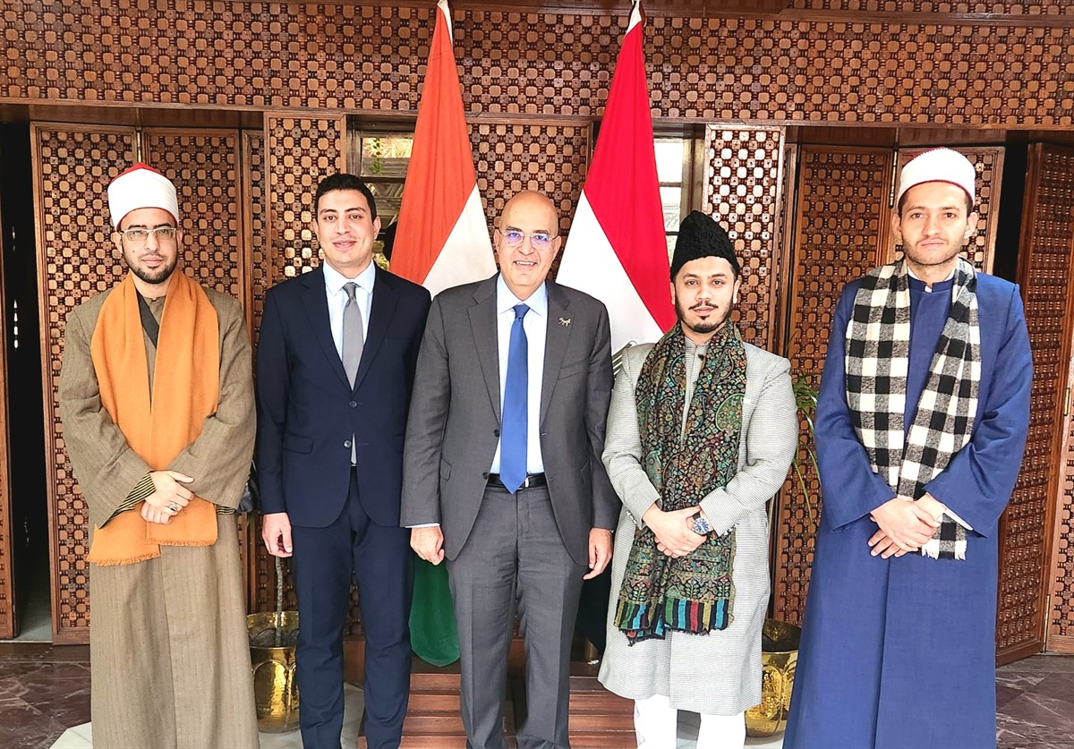Dr. Syed Murtuza Naqshbandi with the Ambassador of Egypt to India